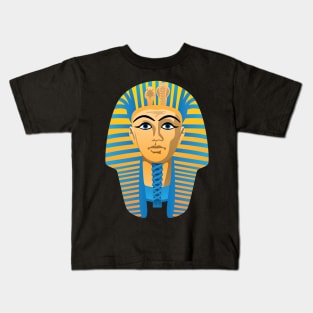 Egyptian Golden Pharaoh Burial Mask Kids T-Shirt